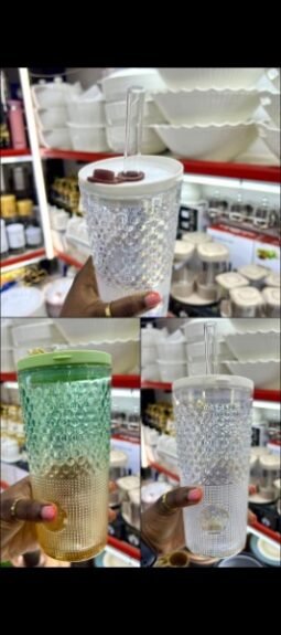 
Glass Juice cups full									