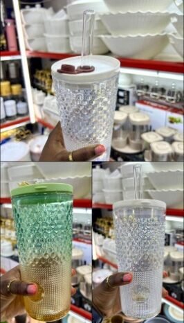 
Glass Juice cups full									